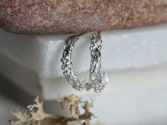 Small Ancient Oak Hoop Earrings - Melissa Yarlett Jewelleryearrings