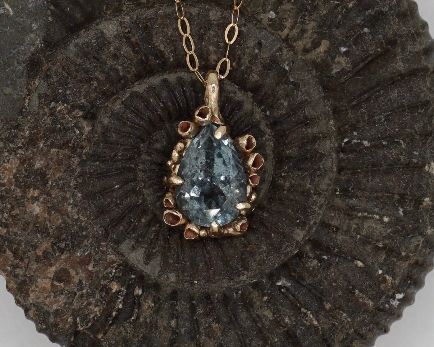 Aquamarine Nymph Necklace - Melissa Yarlett Jewellery